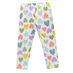 Carter's grey colorful heart print leggings size 2T